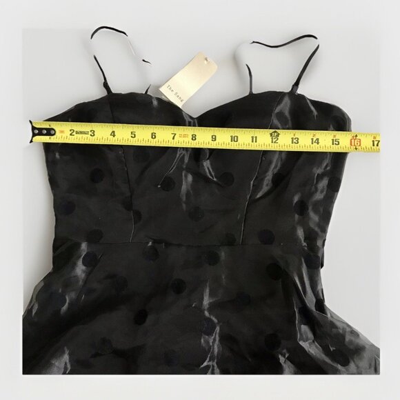 The Sang‎ Black Polka Dot Tulle Mini Dress Size Small - Picture 5 of 8